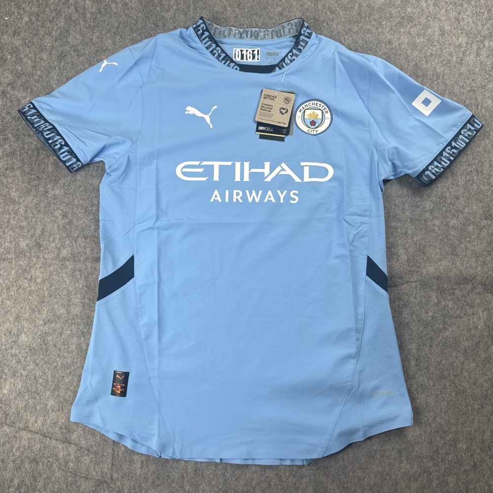 Puma Manchester City Soccer Jersey 2024-2025 Home Football Shirt Size M - Picture 1 of 13